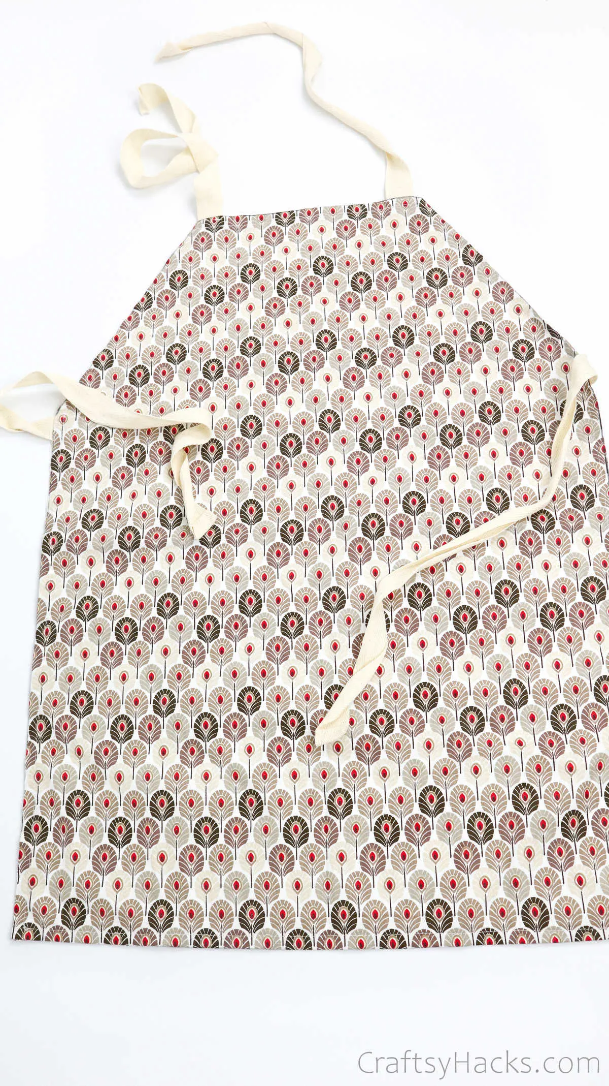 flattened apron