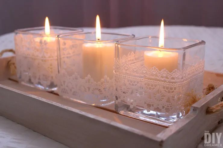 Lace Candle Holders