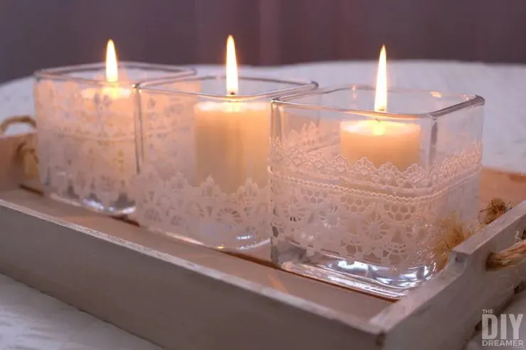 Lace Candle Holders