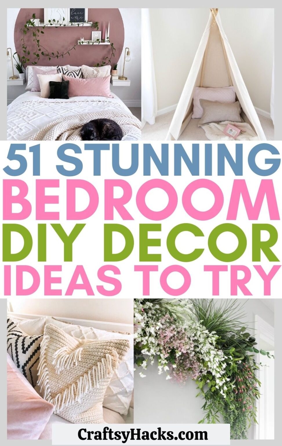 51 Stunning DIY Bedroom Decor Ideas Craftsy Hacks