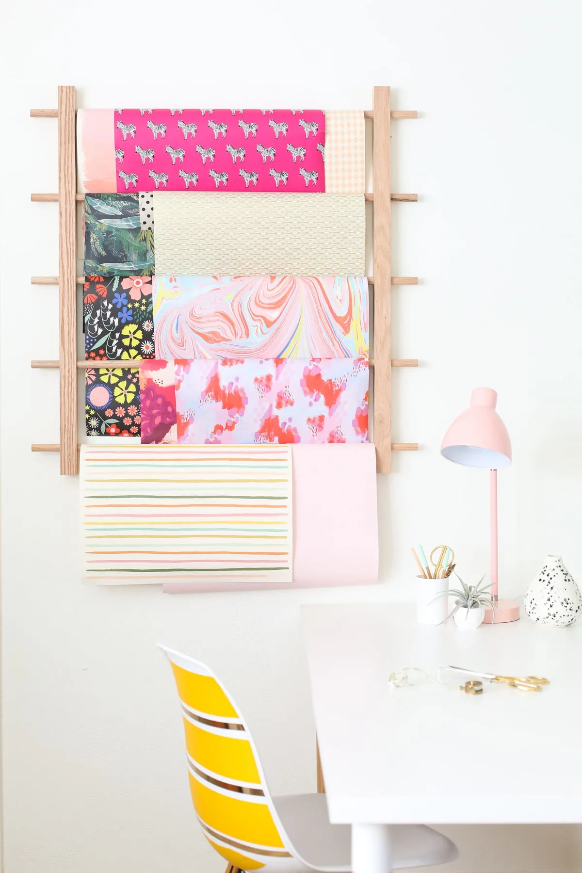 Wrapping Paper Organizer