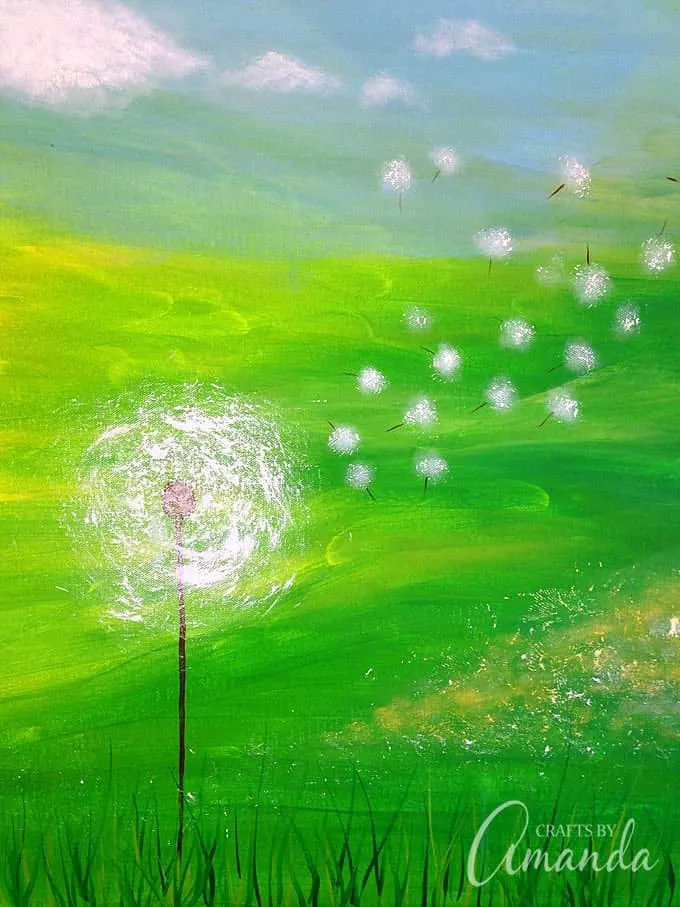 Dandelion Painting