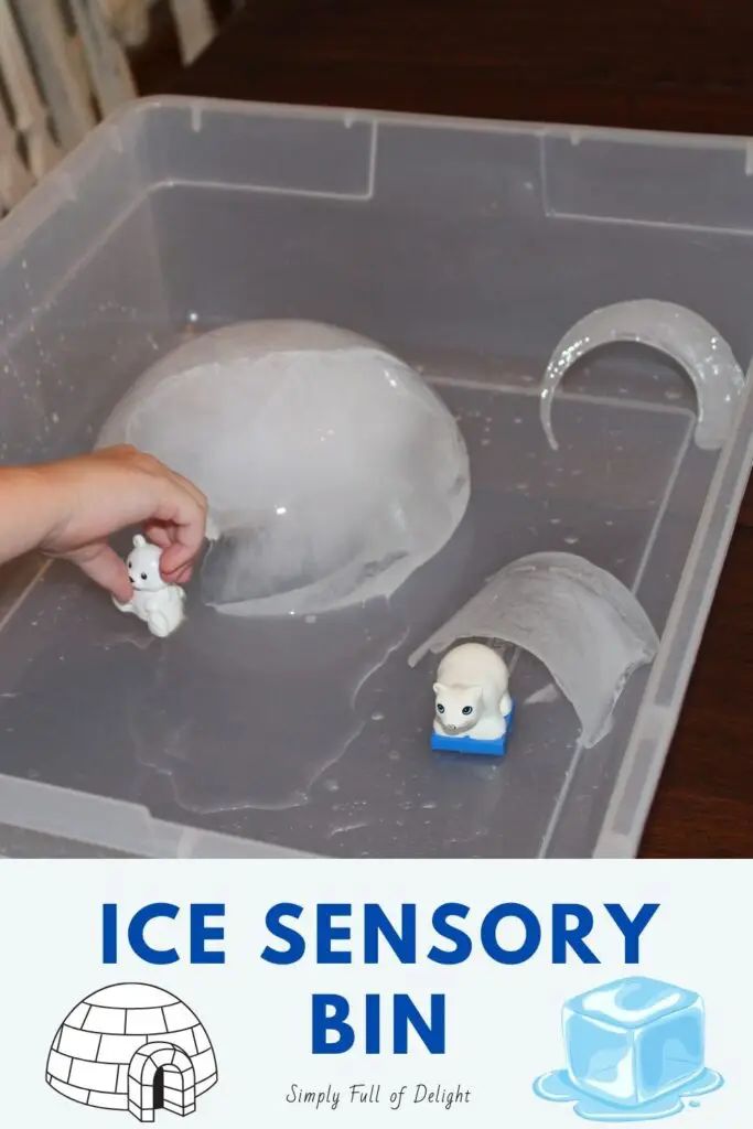Winter-Ice Sensory Bin