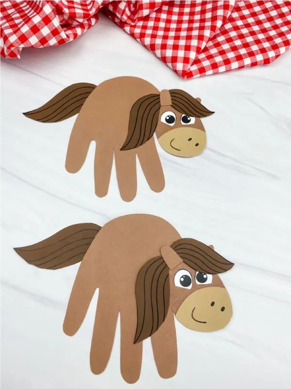 Horse Handprint Craft