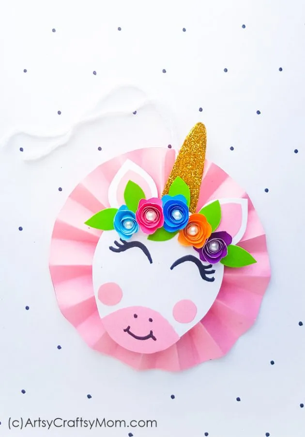 Unicorn Paper Ornament