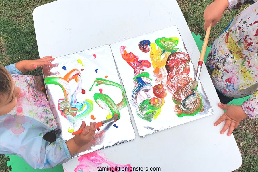 Painting With Foil Activity