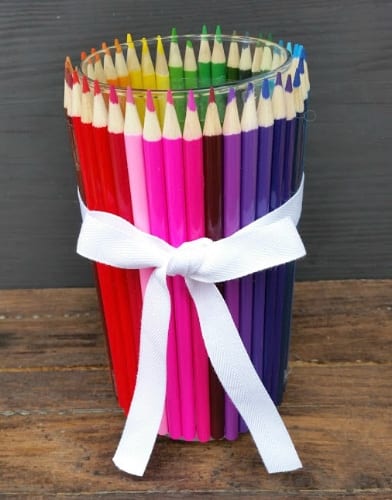 Coloured Pencil Vase