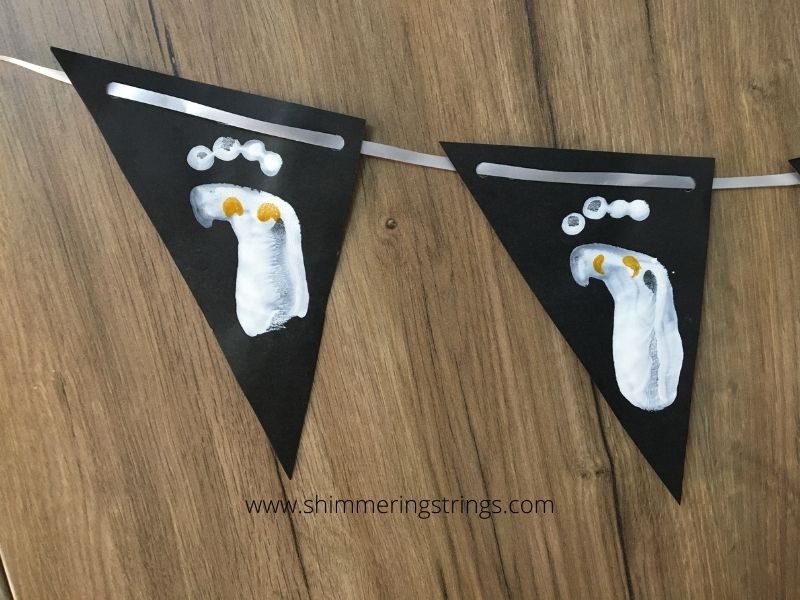 Halloween Footprint Banner