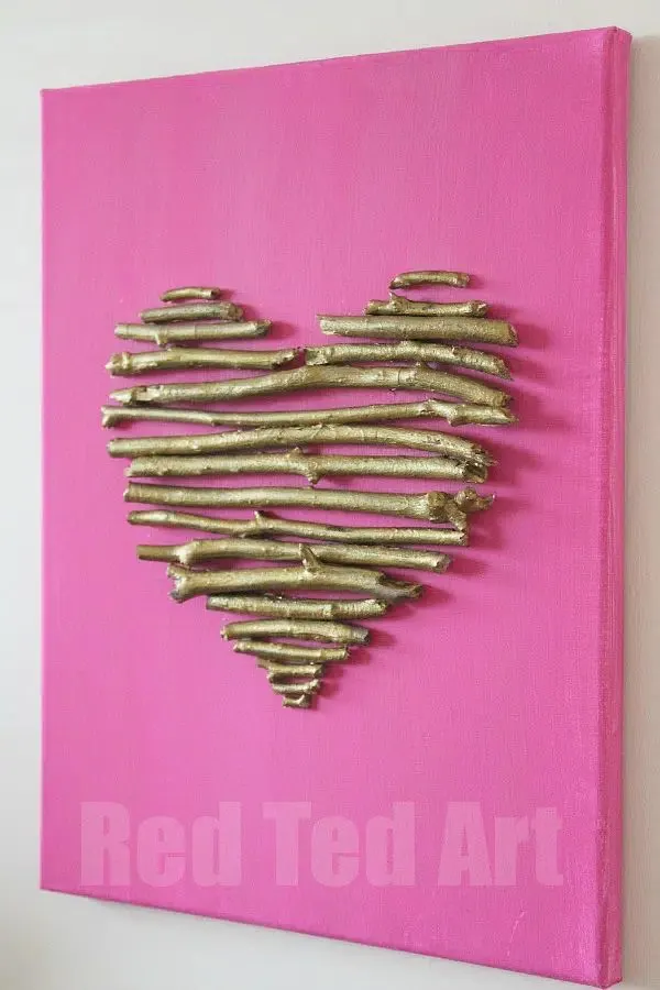 Twig Heart Canvas