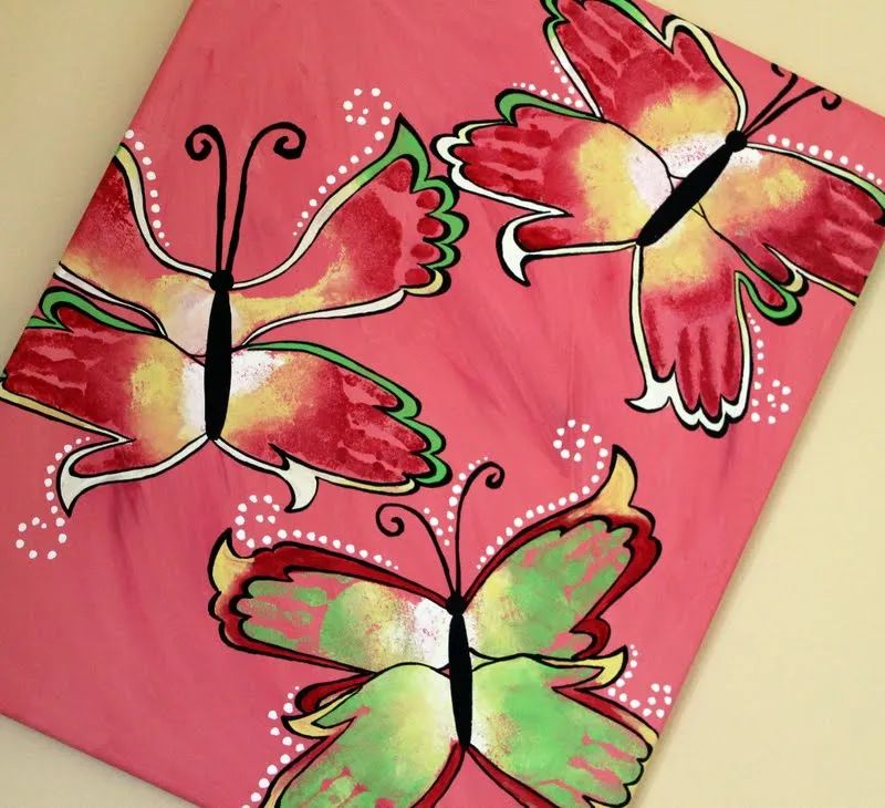 Butterfly Print Painting