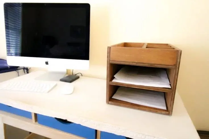 Wood Desk Organizer