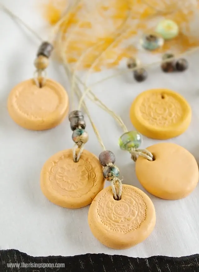 Clay Essential Oil Necklace