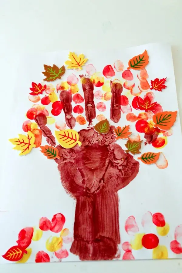 Autumn Tree Handprint Craft