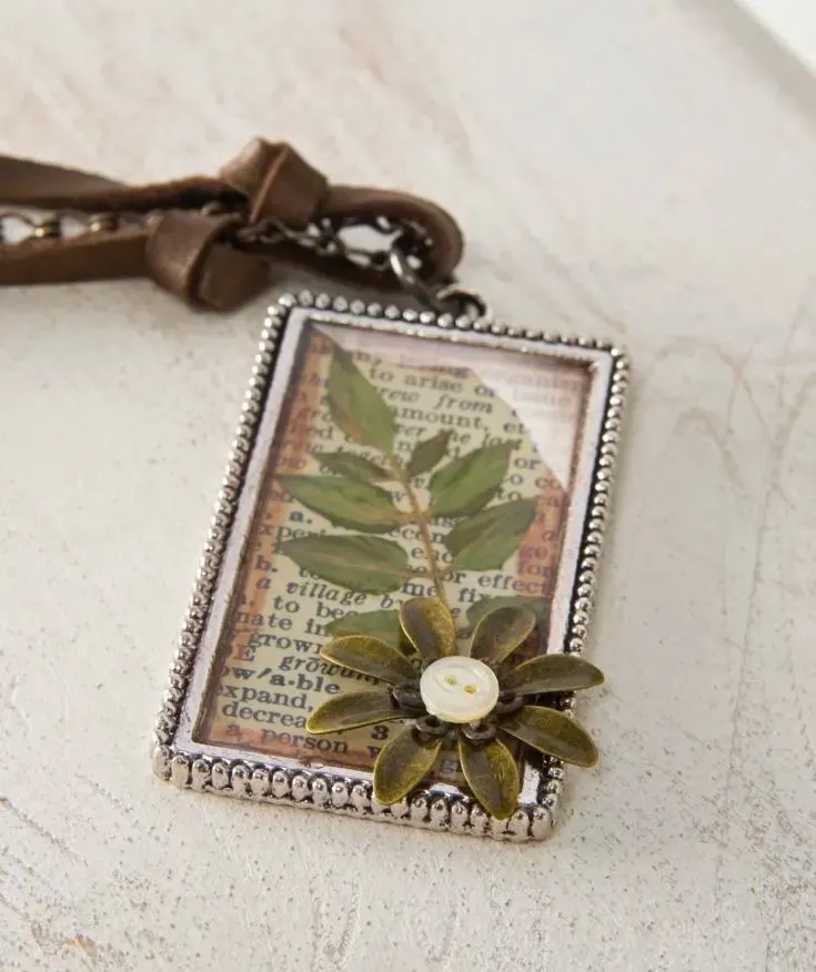 Pressed Leaf Pendant