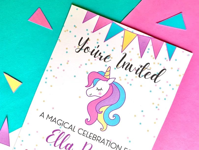 Unicorn Invitations