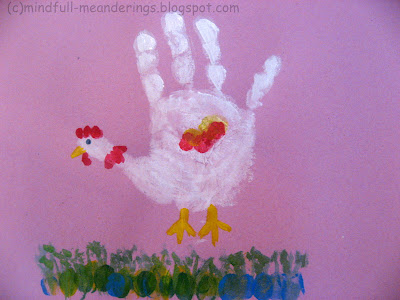 Chicken Handprint Craft
