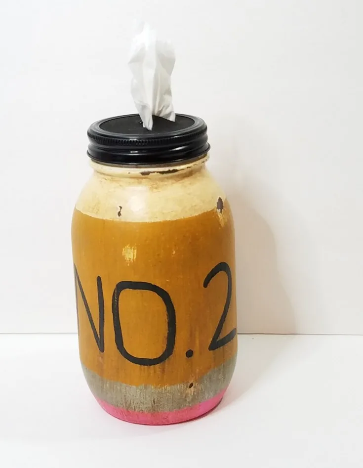 Pencil Jar Tissue Holder