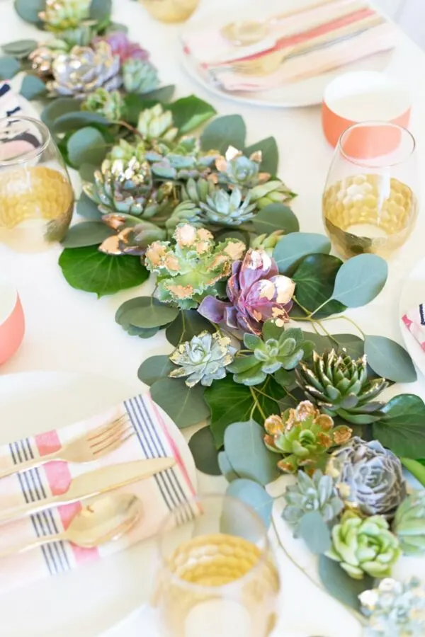 Succulent Table Runner