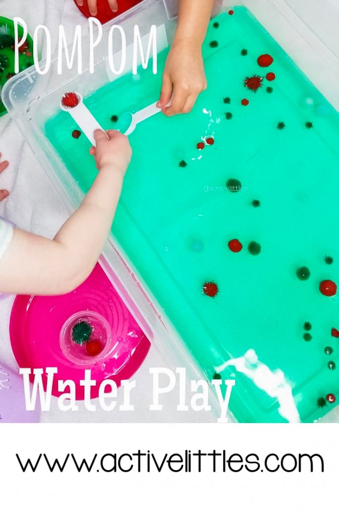 Christmas Pom Pom Water Play