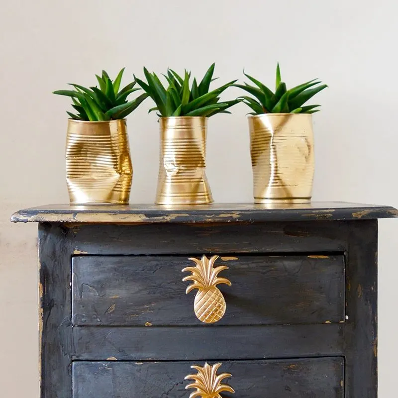 Gold Can Planters