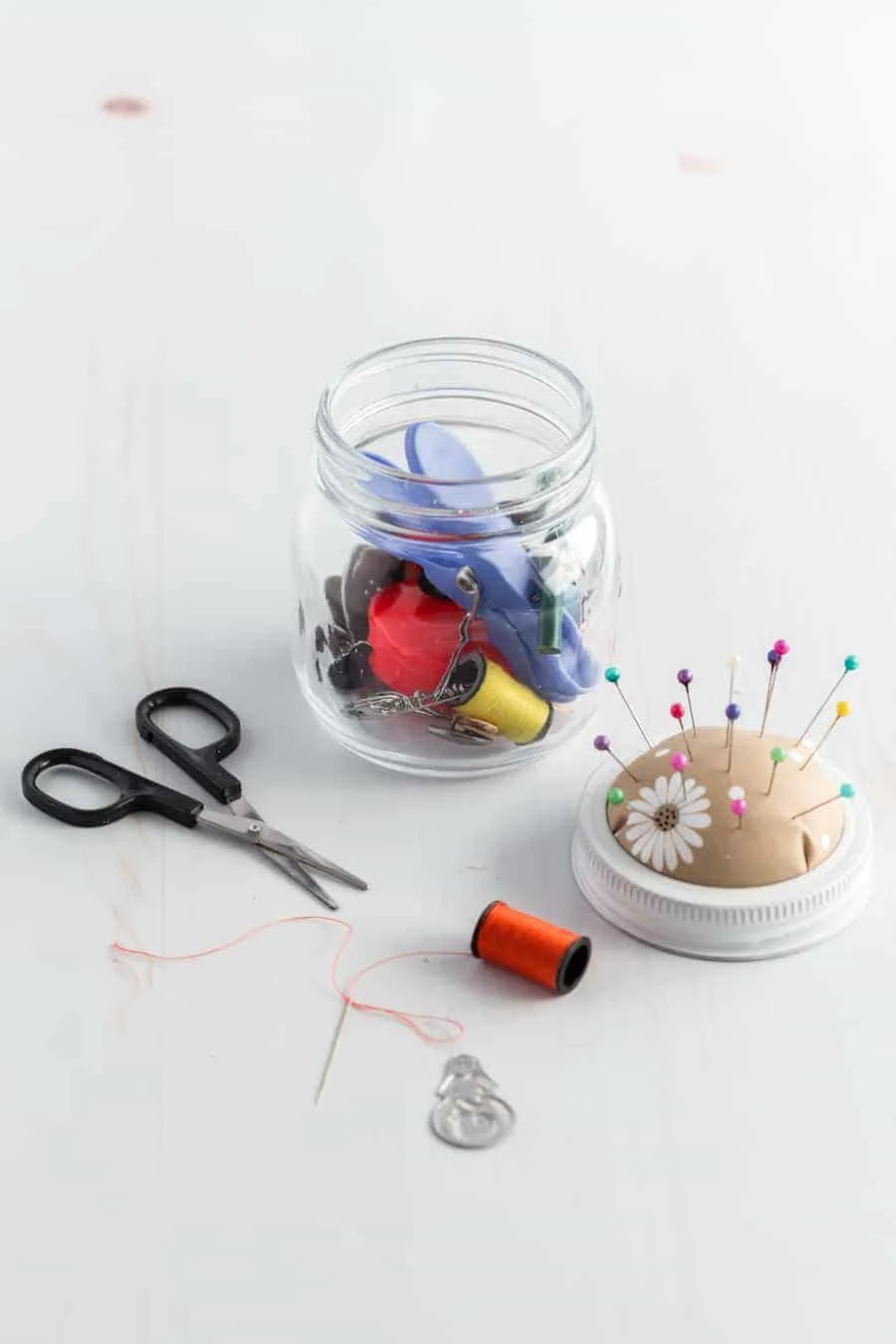 Sewing Kit in a Jar