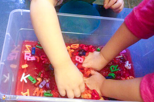 Jell-o Alphabet Play