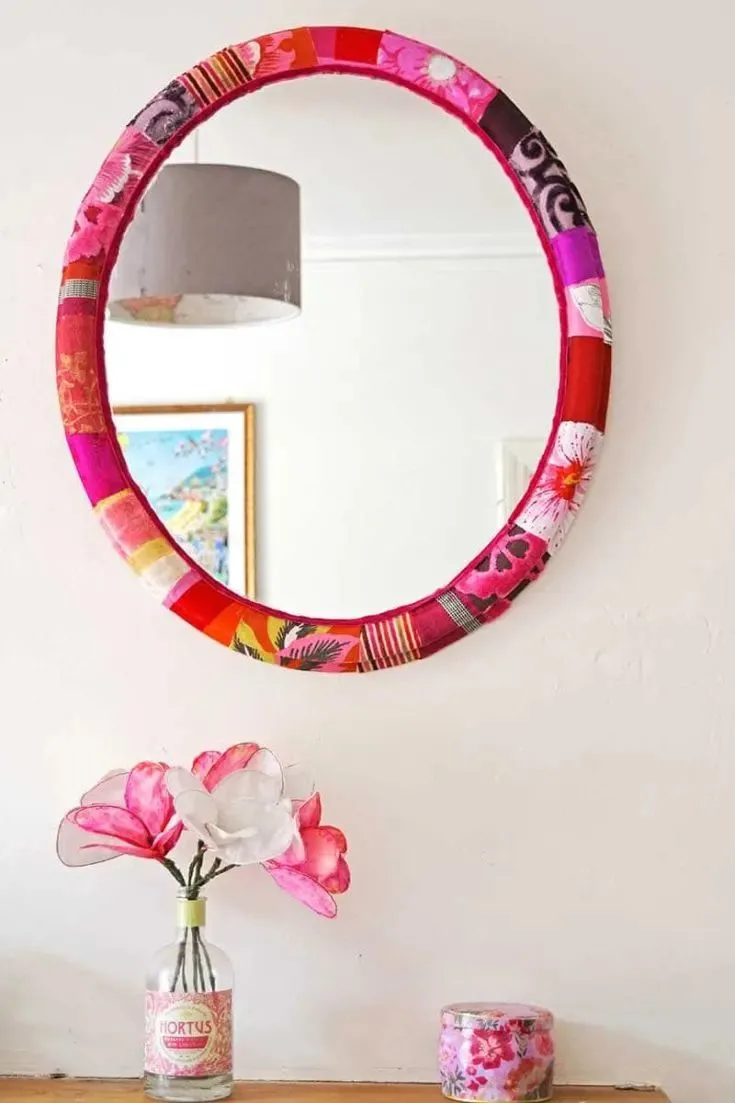 Fabric Mirror Frame