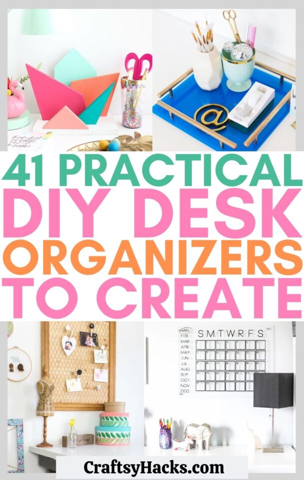 41 Brilliant DIY Desk Organizer Ideas - Craftsy Hacks