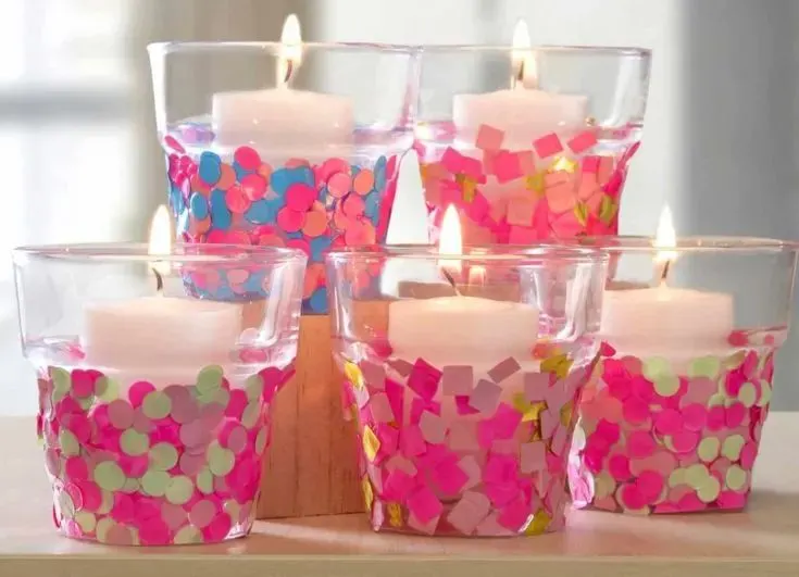 Confetti Candle Holders