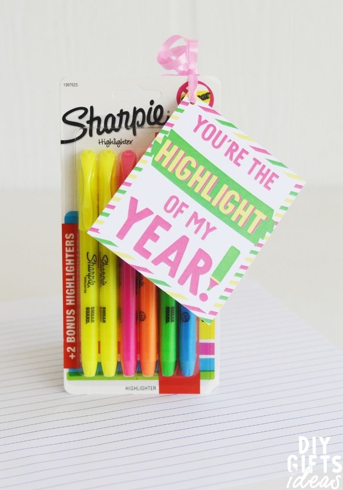 Highlighter gift with card