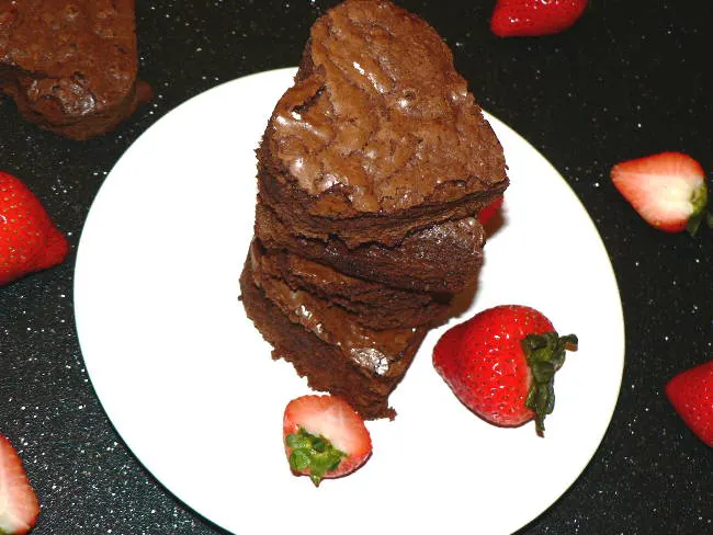 Heart-Shaped Brownie