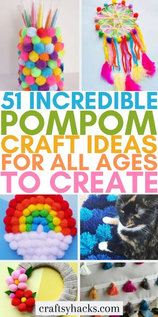 51 Amazing Crafts with Pom Poms - Craftsy Hacks