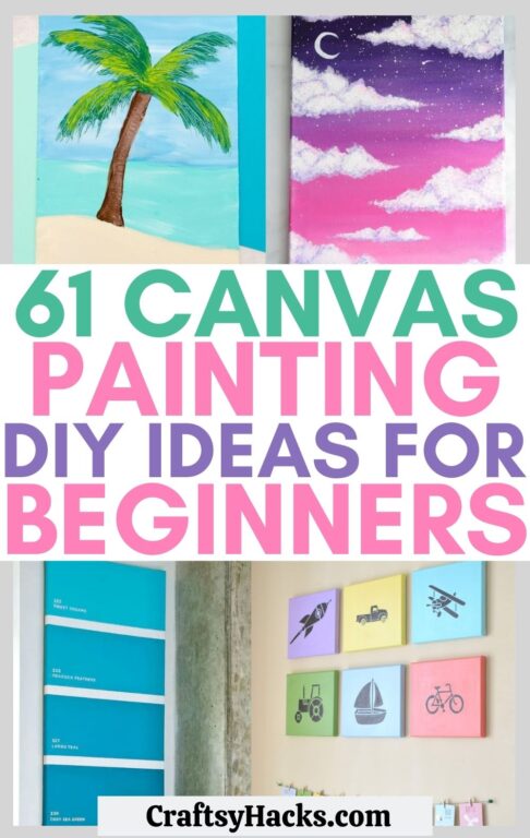 61 Easy Canvas Painting Ideas for Beginners - Craftsy Hacks