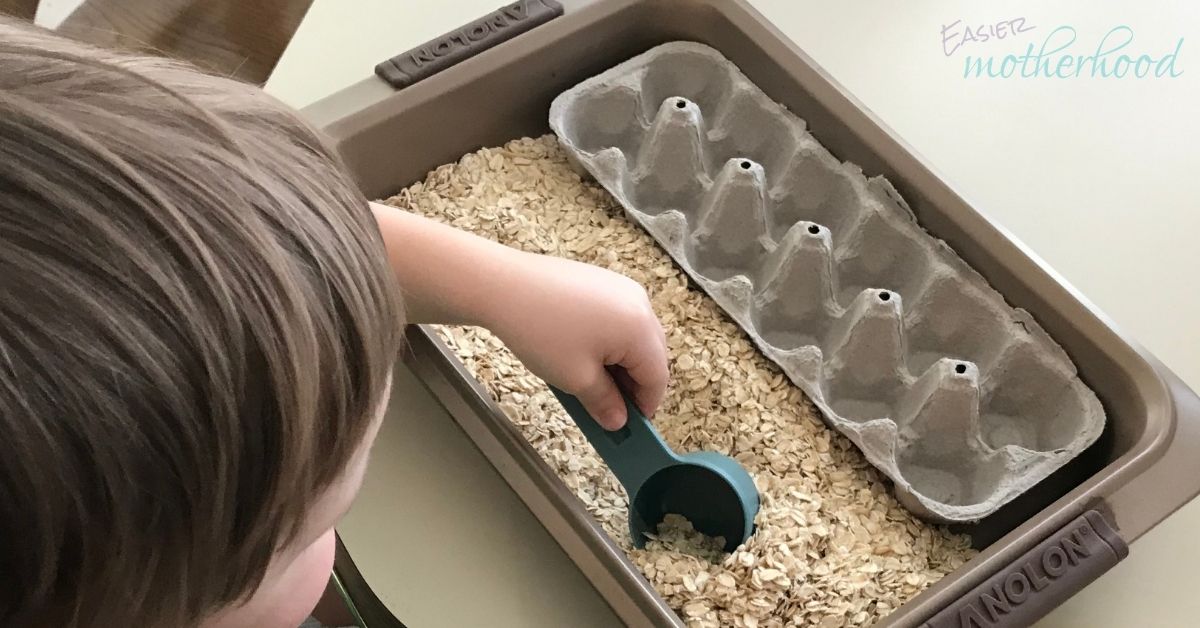 Oats Sensory Bin