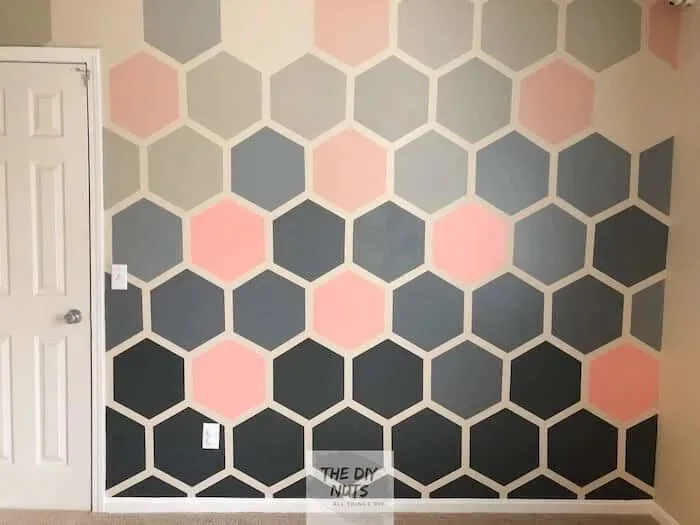 Ombre Hexagon Wall