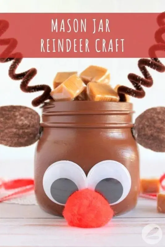 Reindeer Mason Jar Craft