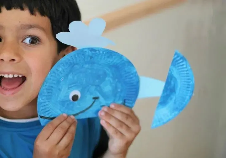 Paper Plate Whale