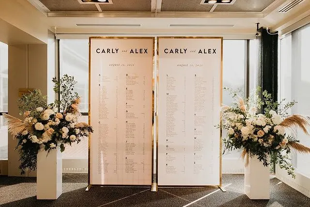 Custom Printed Large Table List