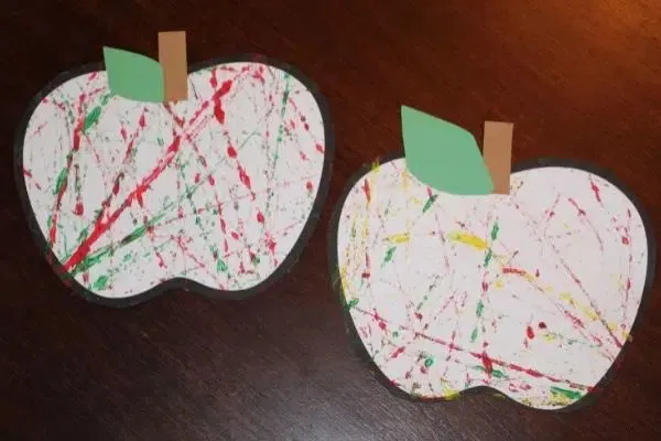 Marble Apple Painting