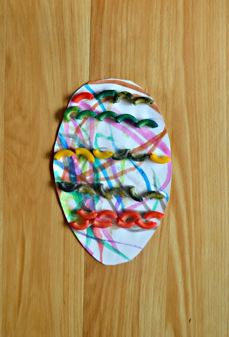 Pasta Easter Egg Craft