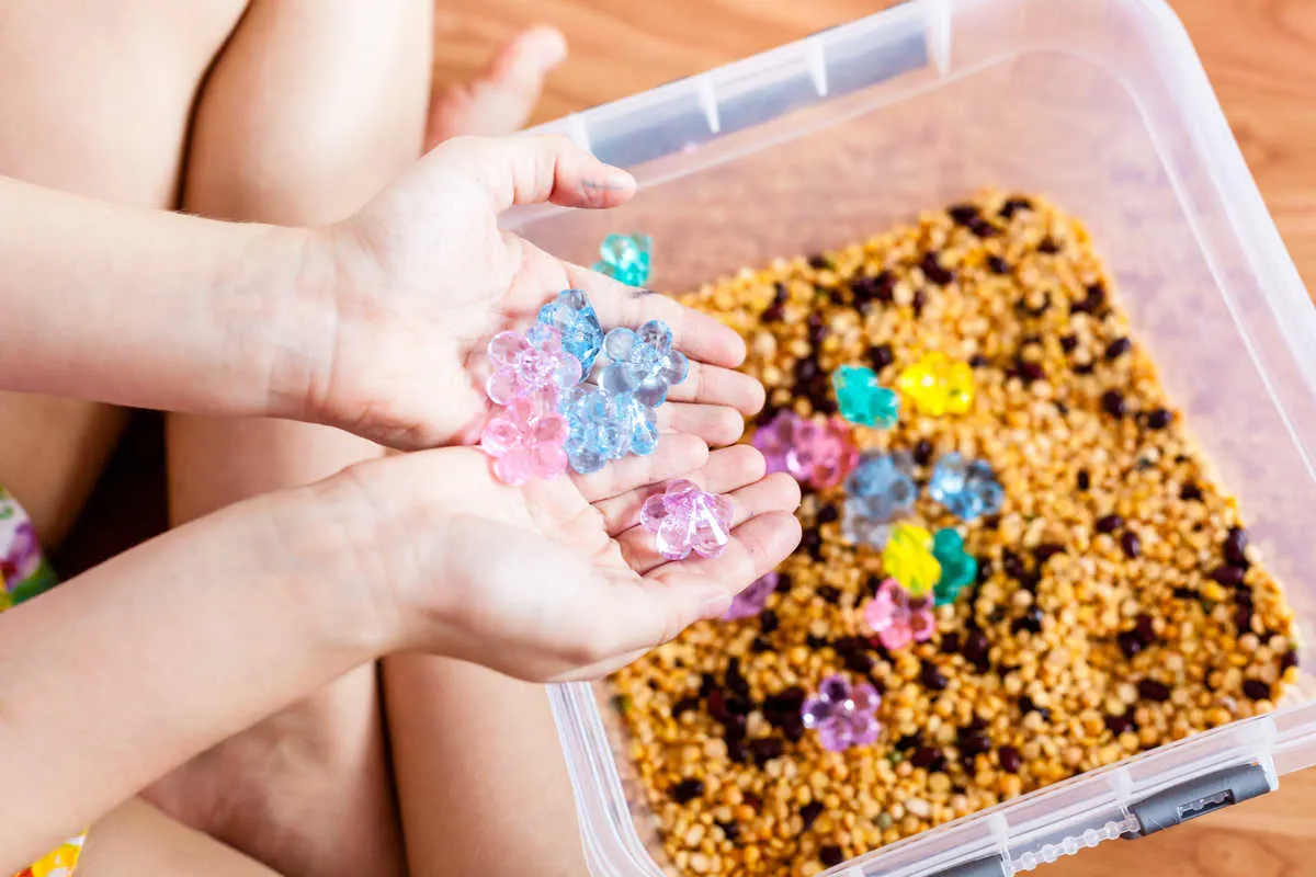 Flower Sensory Bin