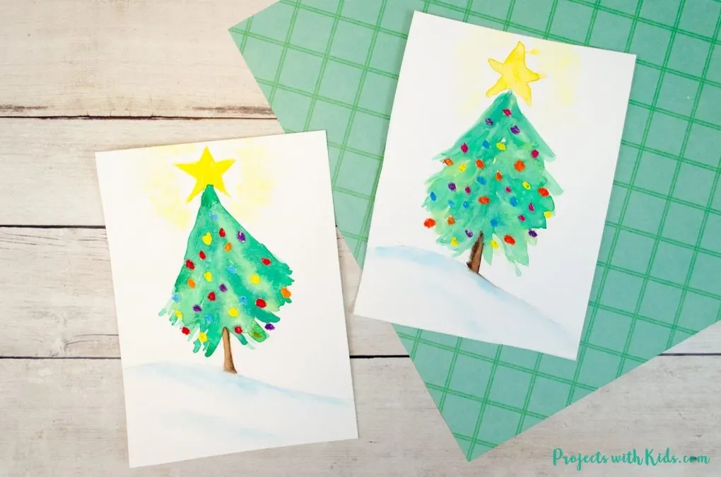 Watercolor Christmas Tree