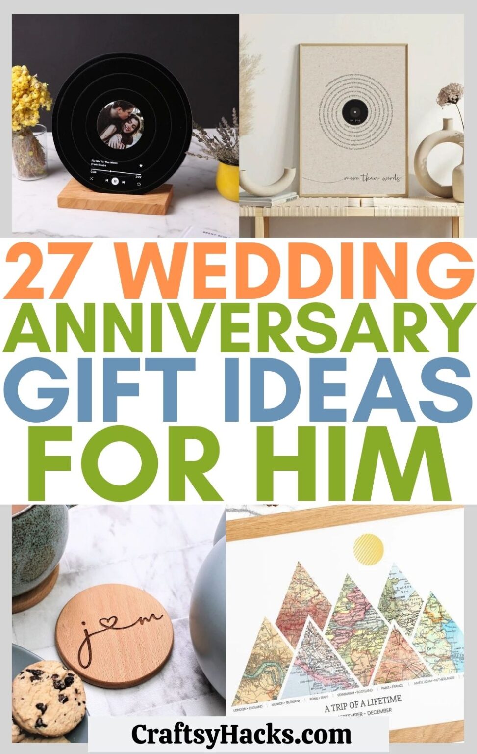 27 Wedding Anniversary Gifts for Him Craftsy Hacks