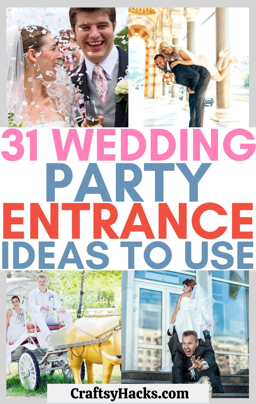 wedding party entrance ideas