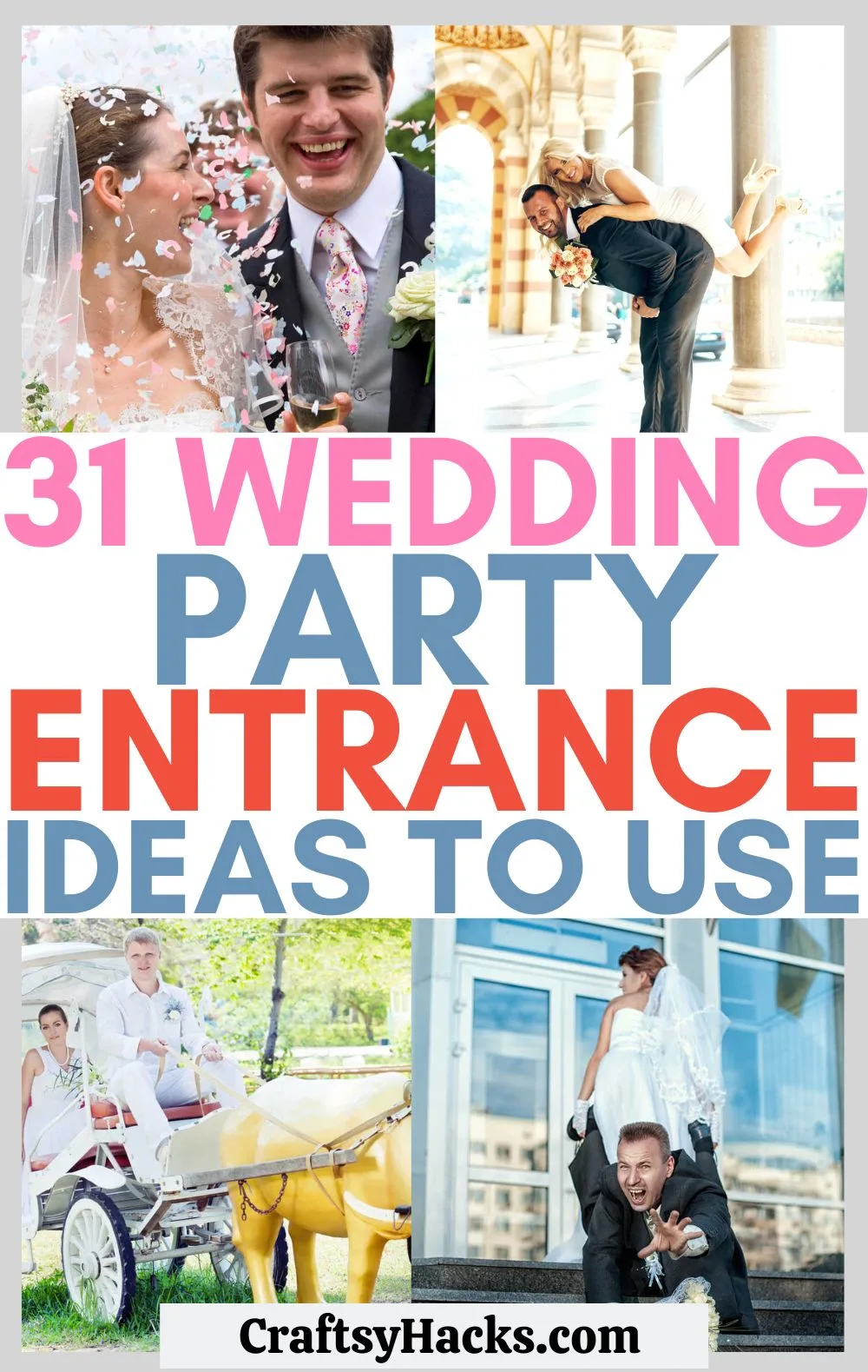31 Fun Wedding Party Entrance Ideas - Craftsy Hacks