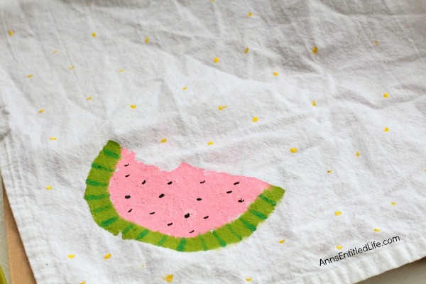 Watermelon Painted Napkins