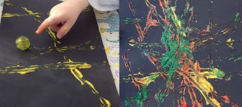 Marble Painting Fireworks