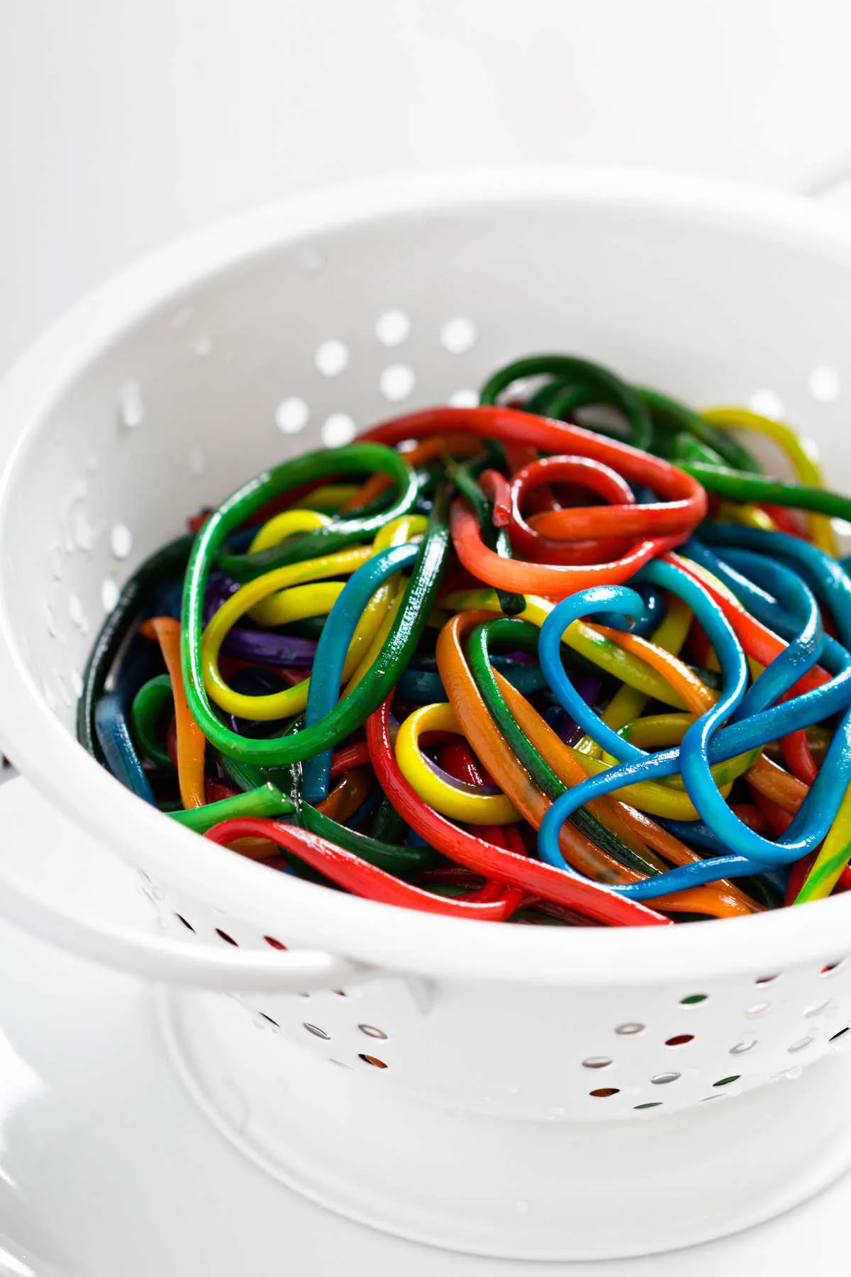 Rainbow Pasta Sensory Activity