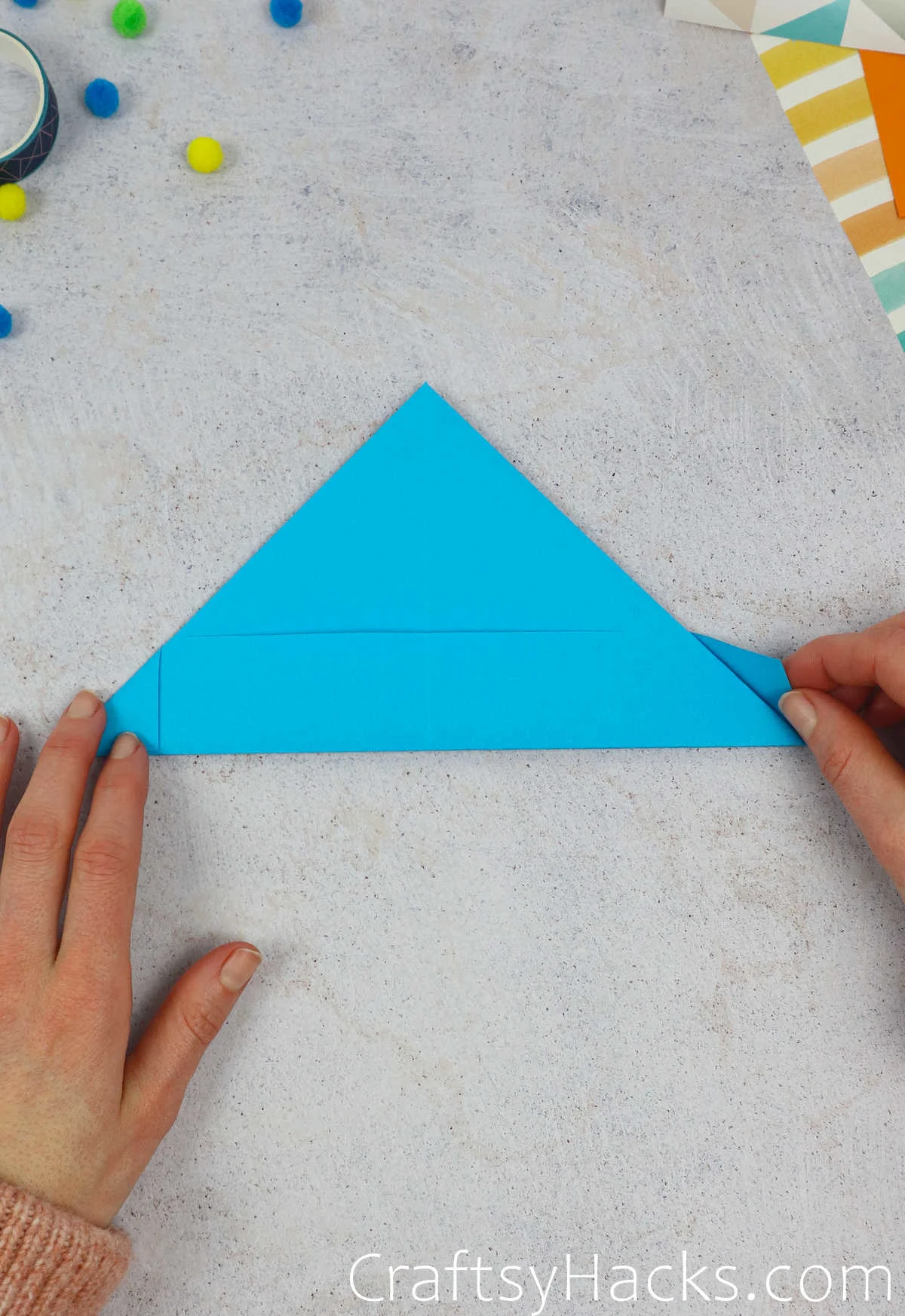 folding paper edge