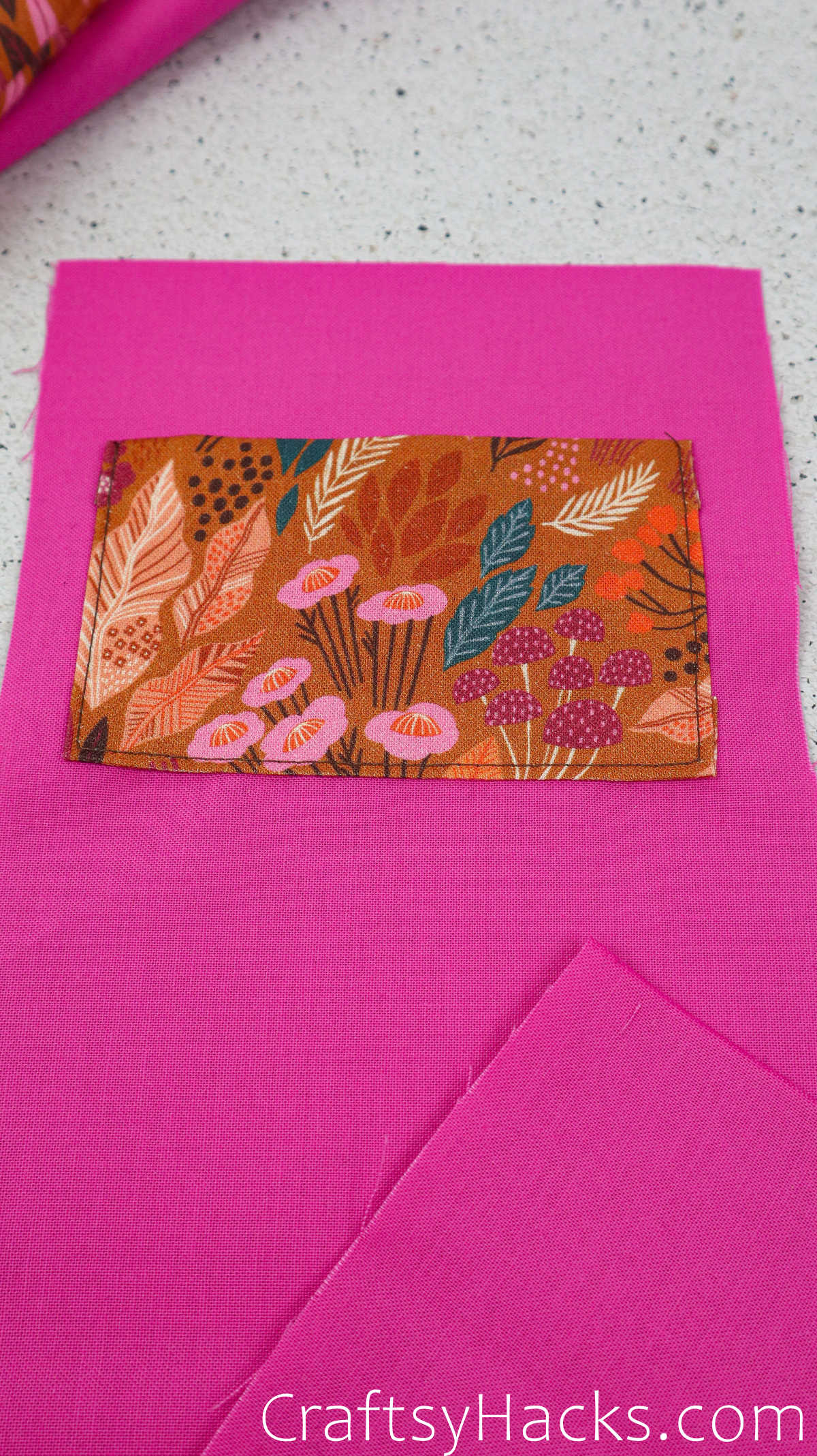 sewing pocket to fabric